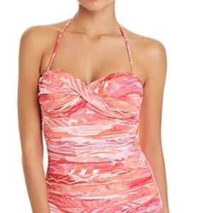 Ralph‎ Lauren Calypso Ikat Bandeau Tankini Top Sz 4